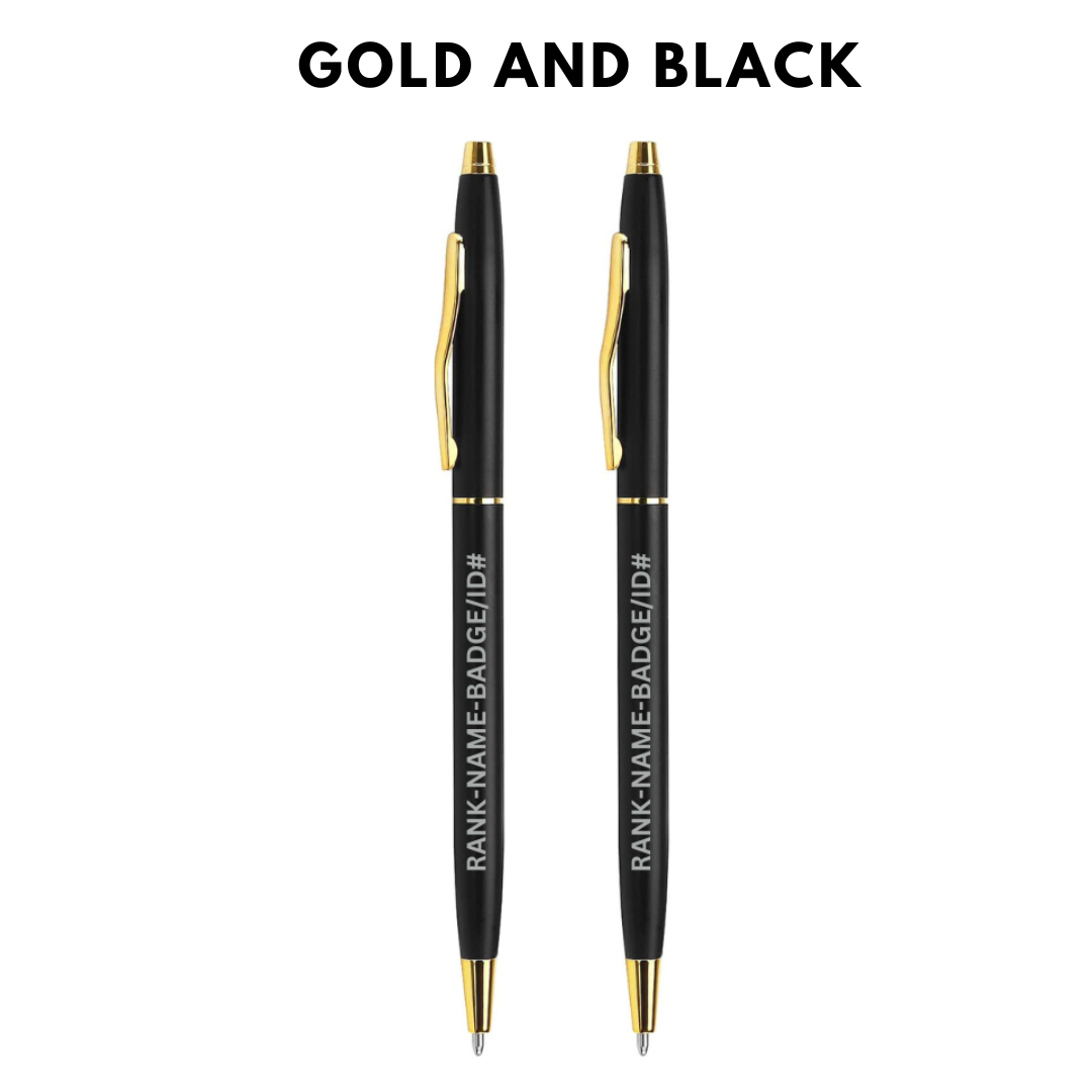 BUY Gold Metal Police Officer Pens  BEST Gold Police Pens – COPJOT Police  Notebooks and Pens