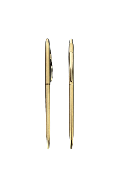 Gold Police Pens, Police Pens Black with Gold Accents, In Stock