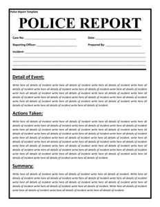 Police Report Narrative Example: A step-by-step guide
