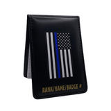 Blue Line Flag Police Notebook