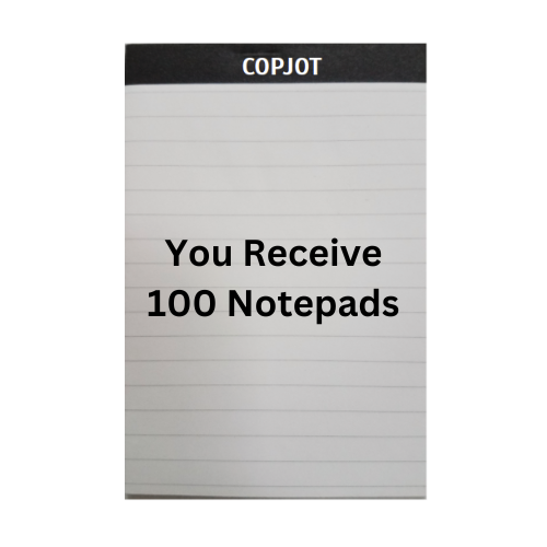 COPJOT Notepad Refill Pack | 100 LINED Police Notepads – COPJOT Police ...