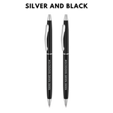 Silver and Black Police Officer Pens