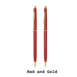 Red and Gold Pens | Firefighter Pens | Paramedic Pens