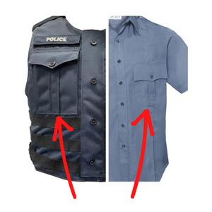 Where do our police notebooks fit | Our police notebooks fit in a traditional unifrom pocket and a vest carrier pocket.