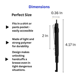 Hand Cuff Key - Personalized - Engraved