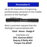 Police Flashlight - Personalized - Engraved