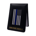 Blue Line Flag Police Notebook