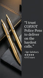 Gold Police Officer Click Top Pens